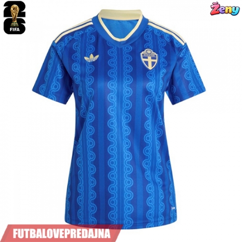 Lacne Ženy Futbalové dres Švédsko MS 2026 Krátky Rukáv - Preč